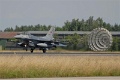 Turkish F-16 with chute